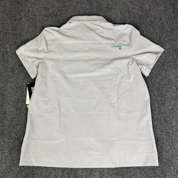 Women's L - Nike Miami Dolphins Sideline Performance Polo On Field Dri-Fit NWT - Picture 5 of 11